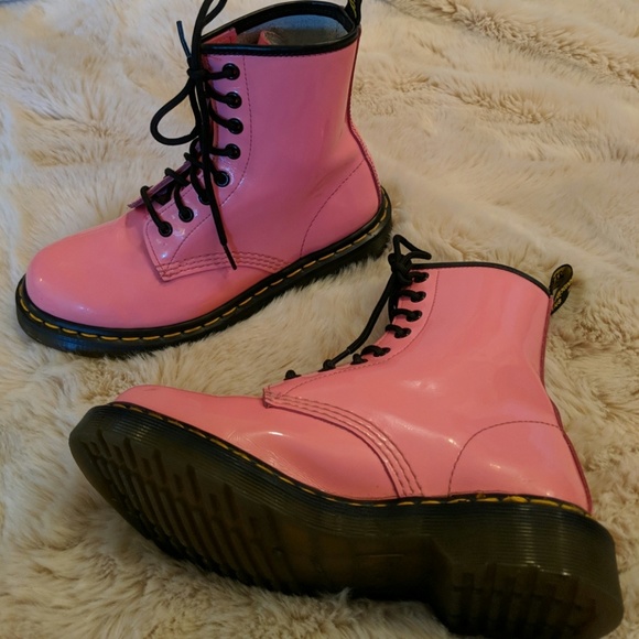 pink doc marten laces